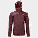 ORTOVOX PALA HOODED JACKET DONNA GIACCA SOFTSHELL CON CAPPUCCIO Colore Winetasting