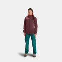 ORTOVOX PALA HOODED JACKET DONNA GIACCA SOFTSHELL CON CAPPUCCIO Colore Winetasting