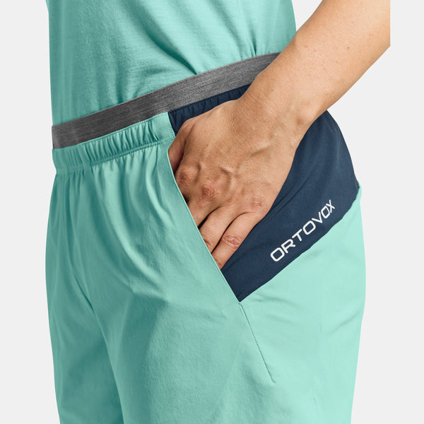 ORTOVOX PIZ SELVA SHORTS W SHORTS TECNICI TRASPIRANTI DA ATTIVITA' - COLORE:ICE WATERFALL