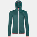 ORTOVOX FLEECE LIGHT GRID HOODED SECONDO STRATO DONNA Colore Pacific Green