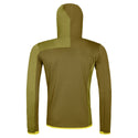 ORTOVOX FLEECE LIGHT GRID SN HOODY M Secondo strato leggero in lana merino colore GREEN MOSS