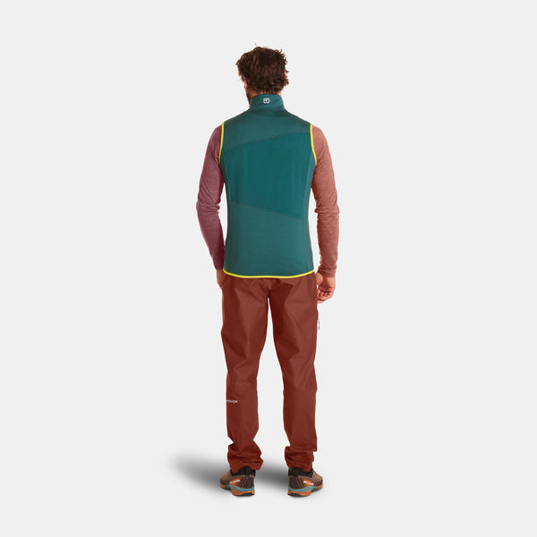 ORTOVOX FLEECE GRID VEST GILET IN PILE LEGGERO E TECNICO IN LANA MERINO