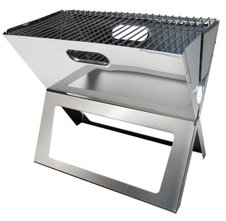 CAMP 4 TOM-HOLZKOHLEGRILL BARBECUE PORTATILE PIEGHEVOLE E LEGGERO