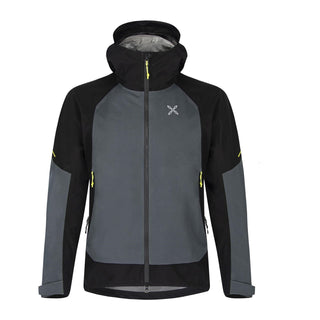 MONTURA ARGO JACKET GUSCIO 3 STRATI GORETEX UNISEX PIOMBO GIALLO FLUO