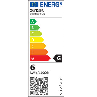 DIMATEC Plafoniera a LED 12V/6,2W cromo ø 217mm, H 11mm.