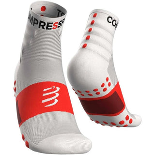 Compra bianco-rosso COMPRESSPORT TRAINING RUN 3D DOT SOCKS CALZINI RUNNING (CONFEZIONE DA 2 PAIA)