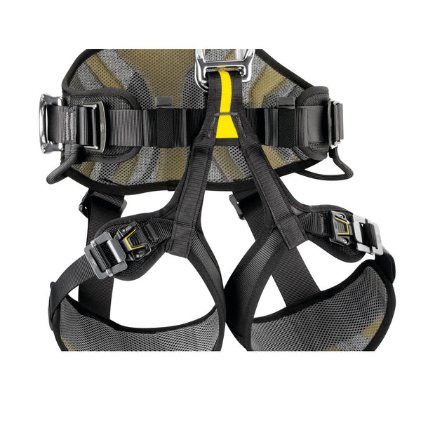 PETZL AVAO BOD FAST Nero/Giallo Taglia 0 - Versione europea Imbracatura anticaduta