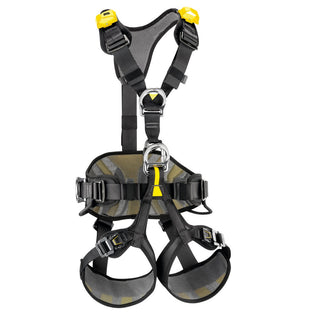 PETZL AVAO BOD FAST Nero/Giallo Taglia 0 - Versione europea Imbracatura anticaduta
