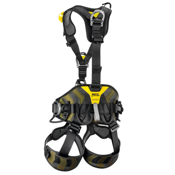 PETZL AVAO BOD FAST Nero/Giallo Taglia 0 - Versione europea Imbracatura anticaduta