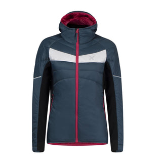 MONTURA CERVINO HOODY JACKET WOMAN GIACCA DONNA IMBOTTITA IN PRIMALOFT® (COLORE: BLU CENERE/ROSA SUGAR) - NUOVI ARRIVI