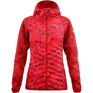 REDELK SECONDO STRATO PESANTE WOMAN THINSULATE HOODED JACKET COLIMA 4 GIACCA TECNICA DONNA ROSSO
