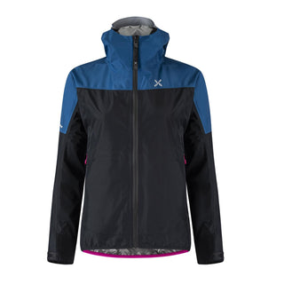 MONTURA PAC MIND JACKET GUSCIO GIACCA DONNA ANTIVENTO E IMPERMABILE IN GORE-TEX - NERO/DEEP BLUE