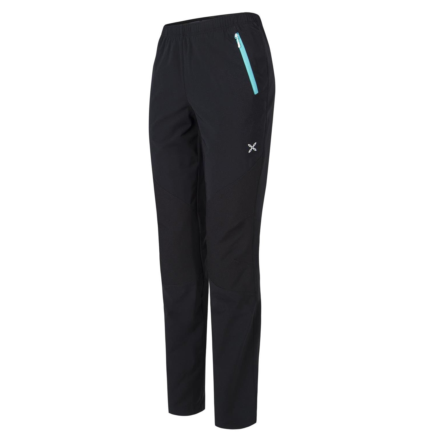 YSENTO Pantaloni estivi da donna, 3/4, pantaloni cargo leggeri, elasticizzati, da trekking, funzionali, Baby Blu, XS