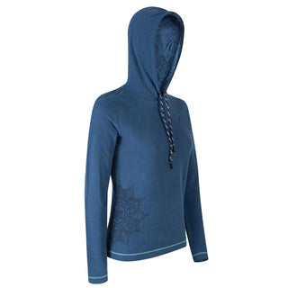 MONTURA TALI MAGLIA WOMAN FELPA IN COTONE CON CAPPUCCIO Colore Deep Blue Delavè