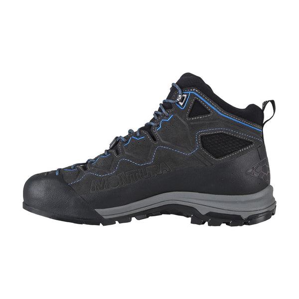MONTURA YARU TEKNO GTX SCARPONE UOMO DA TREKKING E VIA FERRATA COLORE ANTRACITE/CELESTE