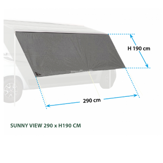 BRUNNER SUNNY VIEW TENDALINO PARASOLE RESISTENTE AI RAGGI UV - DISPONIBILE IN VARIE MISURE