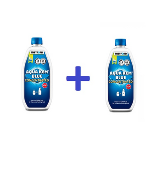 THETFORD AQUA KEM BLUE CONCENTRATO 2 FLACONI DA LT. 0,75 - IN PROMOZIONE!