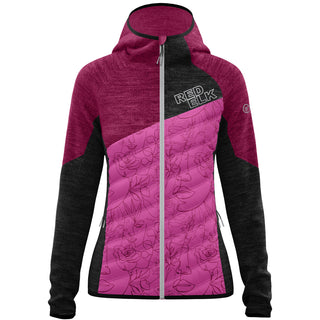 REDELK KORA GIACCA IBRIDA DONNA IMBOTTITA CALDA E TRASPIRANTE CON CAPPUCCIO - NUOVI ARRIVI - LAVANDER ROSE