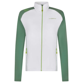 LA SPORTIVA Secondo strato donna FLEECE HERA JKT HOODYES Colore (White/Grass Green)