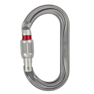 PETZL OK SCREW-LOCK Moschettone ovale per l'utilizzo con carrucole e bloccanti