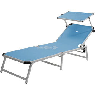 BRUNNER MARBELLA Lettino da sole con tettuccio parasole regolabile - Disponibile in 2 colori - IN PROMOZIONE!