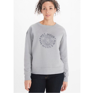 MARMOT WM'S MTN WORKS CN SWEATSHIRT MAGLIA GRIGIO FELPA