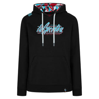 LA SPORTIVA RETRO HOODY FELPA DONNA CON CAPPUCCIO DA ARRAMPICATA / LIFESTYLE BLACK - NUOVI ARRIVI