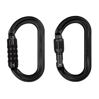PETZL OK Moschettone ovale leggero SCREW-LOCK o TRIACT-LOCK NERO
