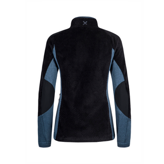 MONTURA SOFT PILE PRO JACKET WOMAN GIACCA IN PILEPOLARTEC TRASPIRANTE DA DONNA - COLORE: NERO/BLU CENERE