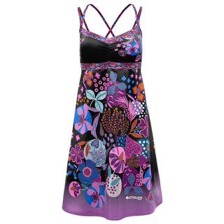 CRAZY DRESS CHIMERA VESTITO DONNA MEDIA LUNGHEZZA - COLORE: DARDIK BLACK
