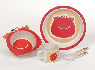 EUROACCESSOIRES SET STOVIGLIE IN FIBRA DI BAMBOO PER BAMBINI FANTASIA PHINCHY