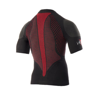 I-EXE HIGH PERFORMANCE Maglia maniche corte uomo colore Nero/Rosso