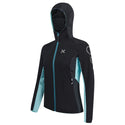 MONTURA FLASH SKY JACKET WOMAN GIACCA DONNA ANTIVENTO SOFTSHELL (NERO / BALTIC)