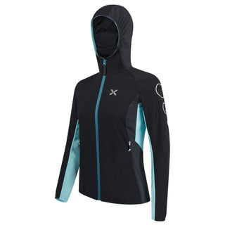 MONTURA FLASH SKY JACKET WOMAN GIACCA DONNA ANTIVENTO SOFTSHELL (NERO / BALTIC)