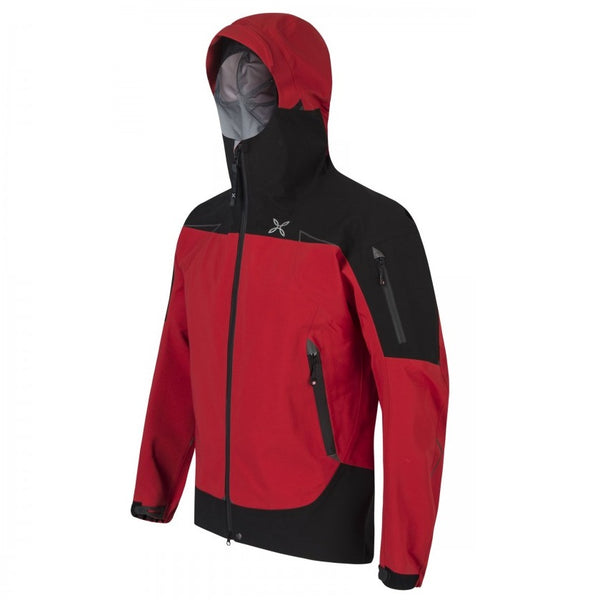 MONTURA MONTE JACKET UOMO Rosso/Nero - Giacca guscio 3 strati 20K