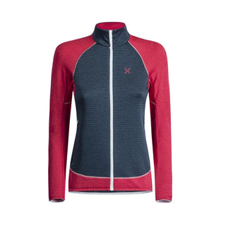 MONTURA FELPA SECONDO STRATO TRASPIRANTE THERMAL COLOR MAGLIA WOMAN( COLORE: BLU CENERE / ROSA)