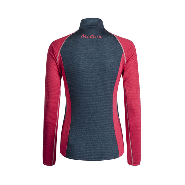 MONTURA FELPA SECONDO STRATO TRASPIRANTE THERMAL COLOR MAGLIA WOMAN( COLORE: BLU CENERE / ROSA)