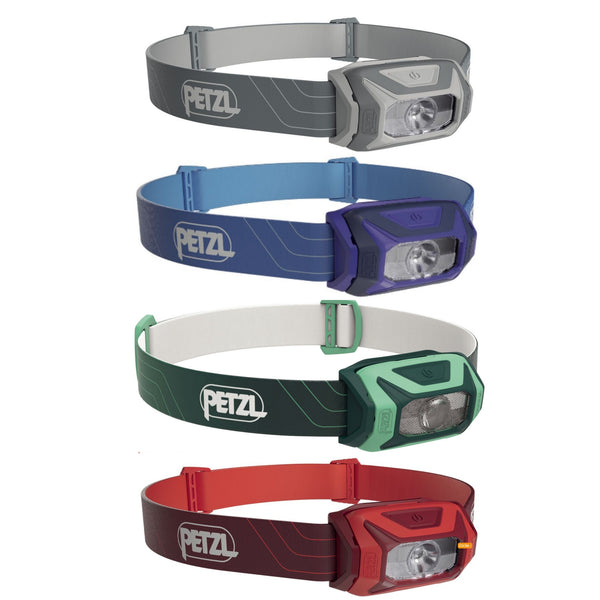 PETZL TIKKINA Lampada frontale compatta di facile utilizzo da 300 lumen  - Disponibile in 4 colori