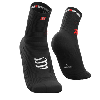 Compra nero COMPRESSPORT PRO RACING SOCKS V3.0 RUN HIGH CALZINO ALTO RUNNING