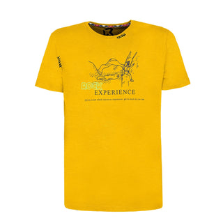 ROCK EXPERIENCE ELETTROSHOCK SS MAN T-SHIRT BLUE NIGHTS YELLOW