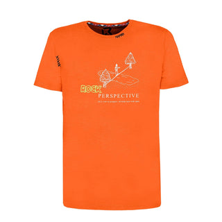 ROCK EXPERIENCE ELETTROSHOCK SS MAN T-SHIRT BLUE ORANGE