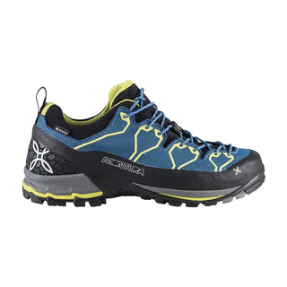 MONTURA YARU CROSS GTX SCARPE BASSE DA TREKKING/FERRATE - COLORE: BLU OTTANIO / VERDE LIME ULTIMO PEZZO 46