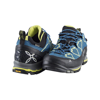 MONTURA YARU CROSS GTX SCARPE BASSE DA TREKKING/FERRATE - COLORE: BLU OTTANIO / VERDE LIME ULTIMO PEZZO 46