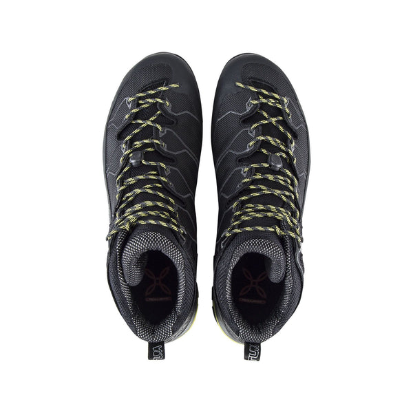 MONTURA YARU CROSS MID GTX UOMO SCARPONCINO IMPERMEABILE PER VIE FERRATE/ESCURSIONI (Nero/Verde Lime)