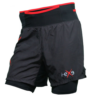 I-EXE UNIQO PANTALONE CORTO DA CORSA/TRAIL CON SOTTOPANTALONE INCORPORATO