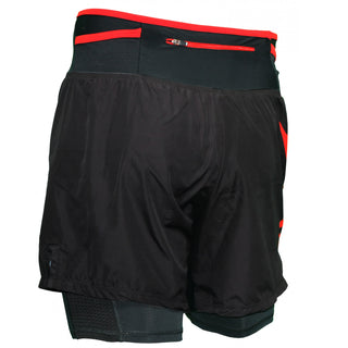 I-EXE UNIQO PANTALONE CORTO DA CORSA/TRAIL CON SOTTOPANTALONE INCORPORATO