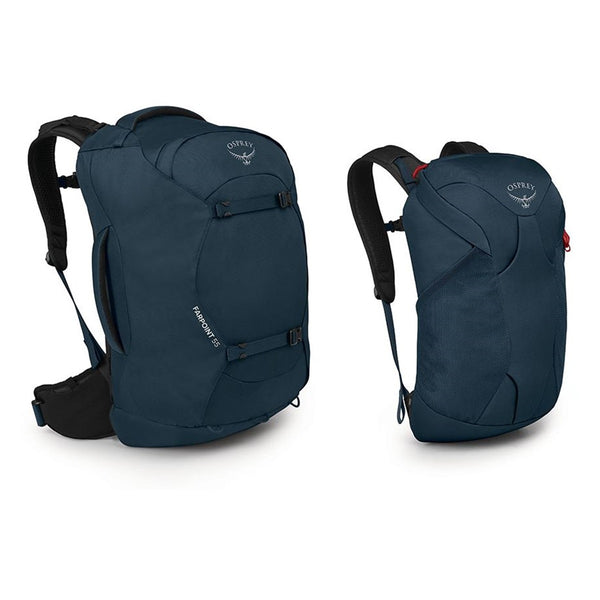 OSPREY FARPOINT 55 DOPPIO ZAINO IN 1 DA VIAGGIO COMPATTO E VERSATILE - DISPONIBILE IN 2 COLORI