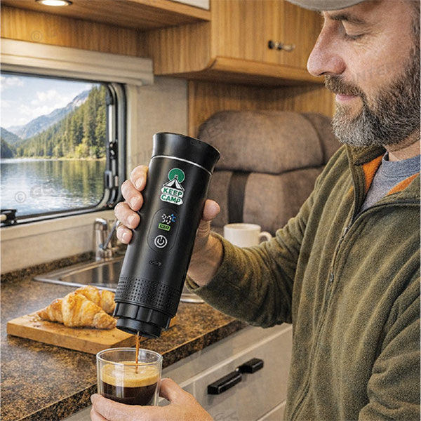 KEEPCAMP MACCHINETTA DA CAFFE' ESPRESSO PORTATILE E RICARICABILE