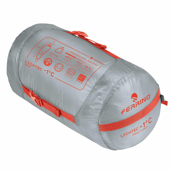 FERRINO LIGHTEC -1°C DOWN Regular SACCO A PELO INVERNALE IN PIUMA CON TEMPERATURA COMFORT +5°C