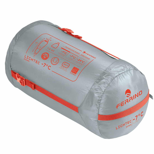 FERRINO LIGHTEC -7°C DOWN Regular SACCO A PELO INVERNALE IN PIUMA CON TEMPERATURA COMFORT -1°C